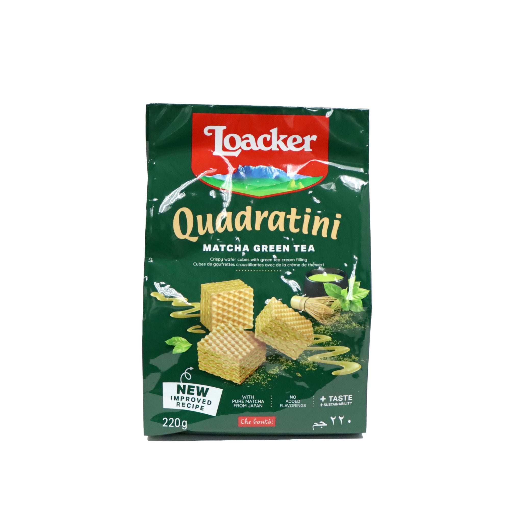 Loacker Quadratini Matcha Green Tea 220g