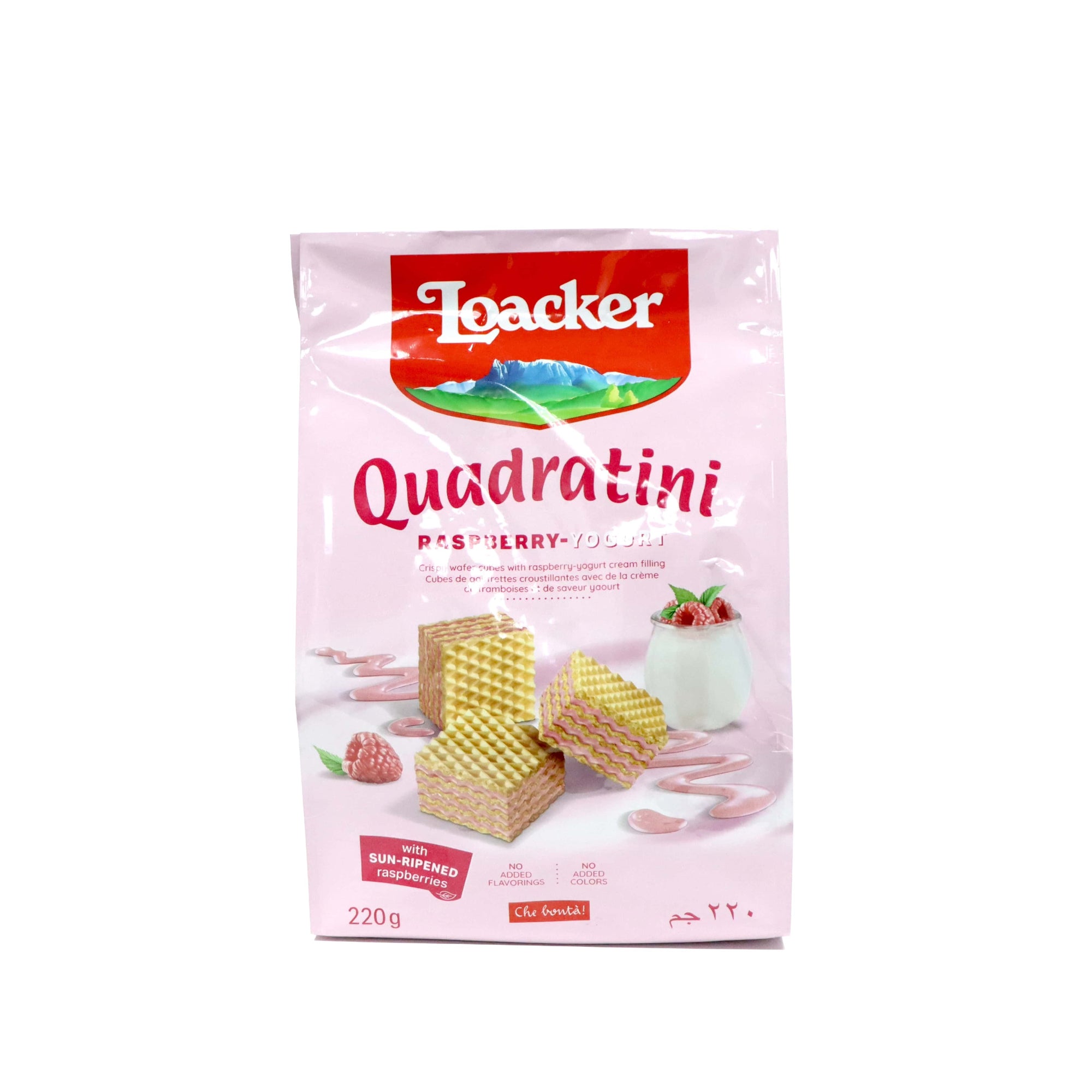 Loacker Quadratini Raspberry Yoghurt 220g