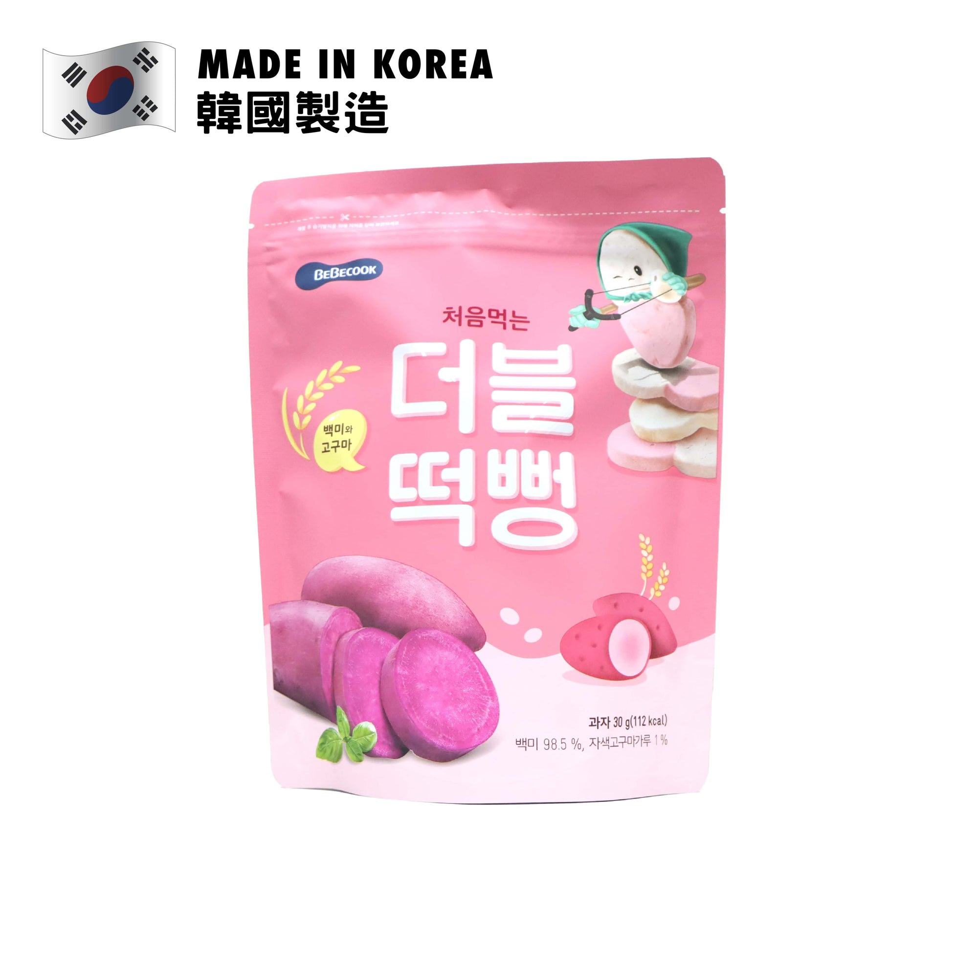 Bebecook Color Rice Rusk Purple Sweet Potato Flavour 30g