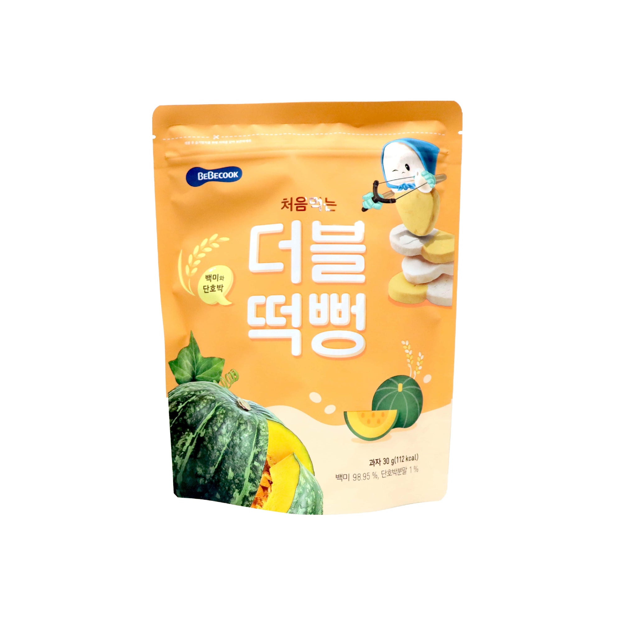 Bebecook Color Rice Rusk Pumpkin Flavour 30g