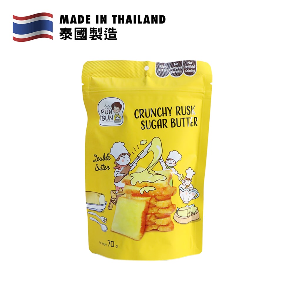 Pun Bun Crunchy Butter Toast Sugar Butter Flavour 70g