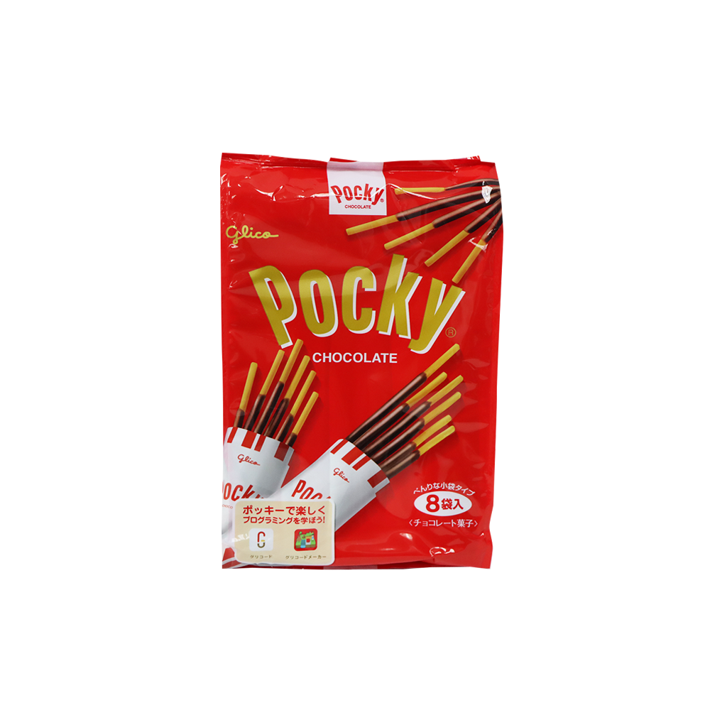 Glico 固力果 Pocky 朱古力味餅乾條 (日本版) 8包裝