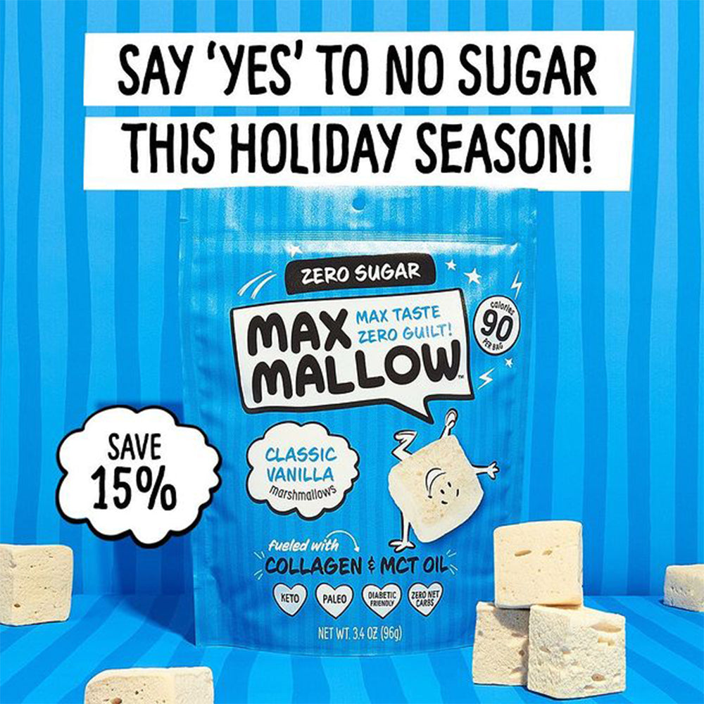 MaxSweet Sugar Free Marshmallow Vanilla Flavour 96g