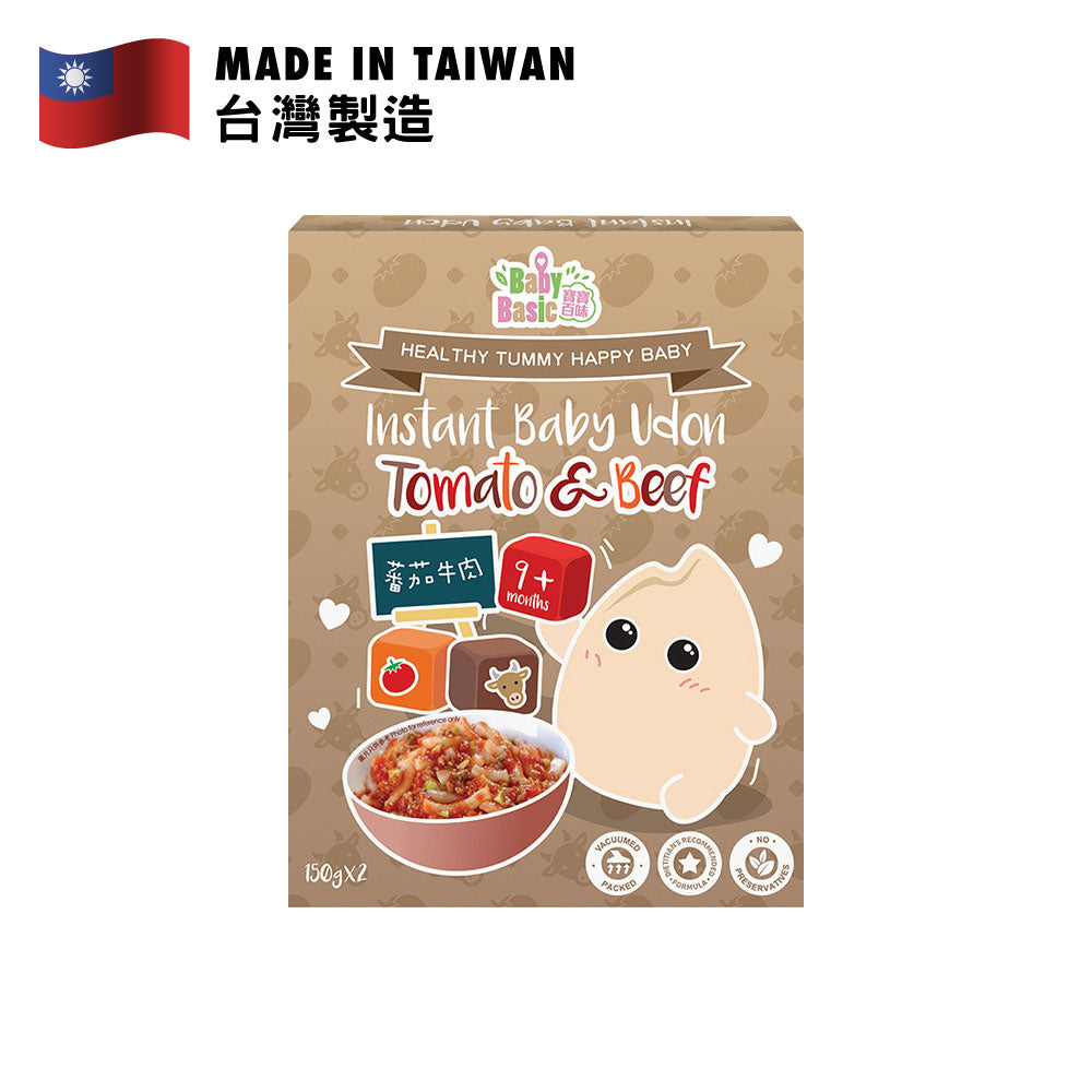 Baby Basic Instant Baby Udon (Tomato &amp; Beef) 150g x 2