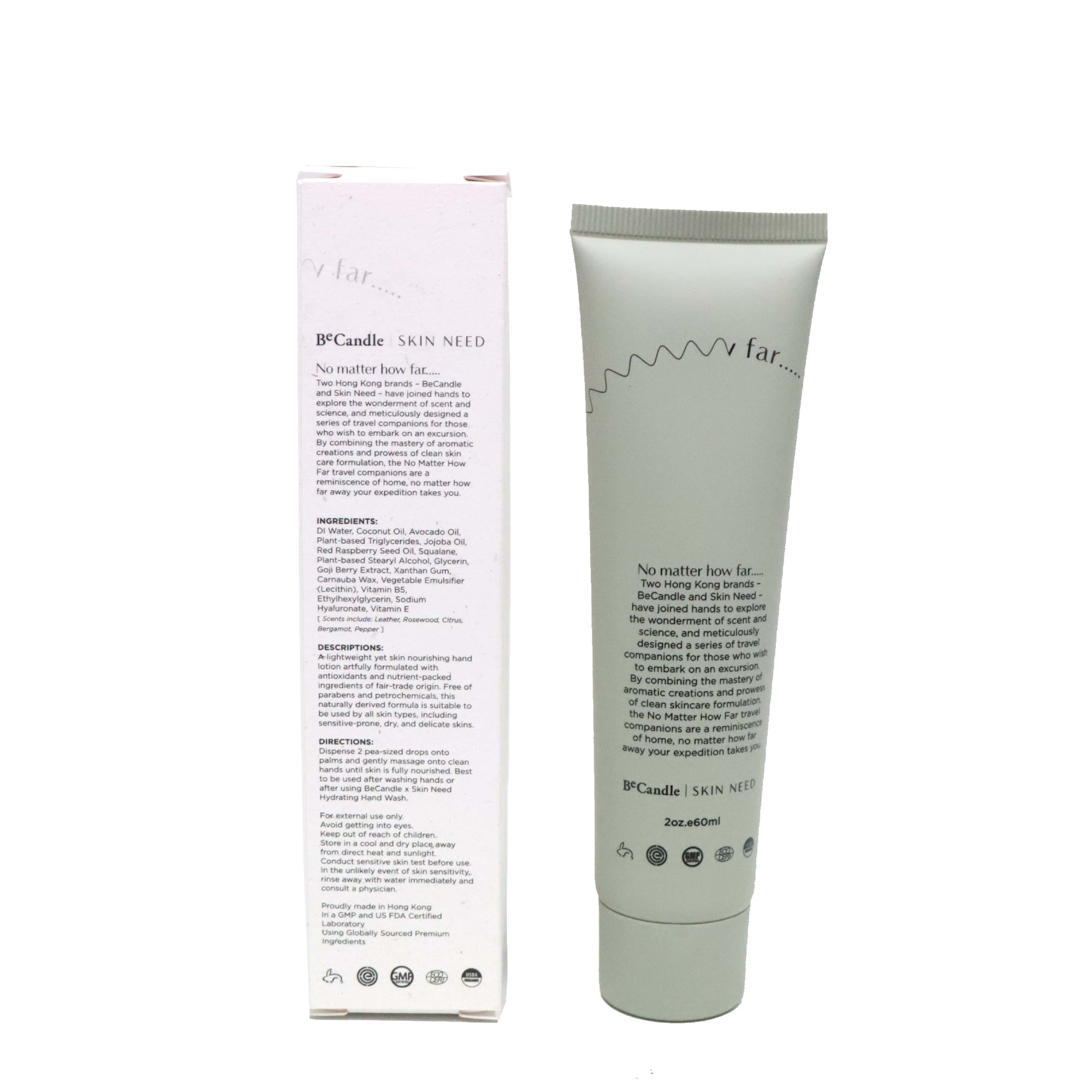 BeCandle x Skin Need Ceramides Hand Cream - No.20 March Leather Wood 60ml