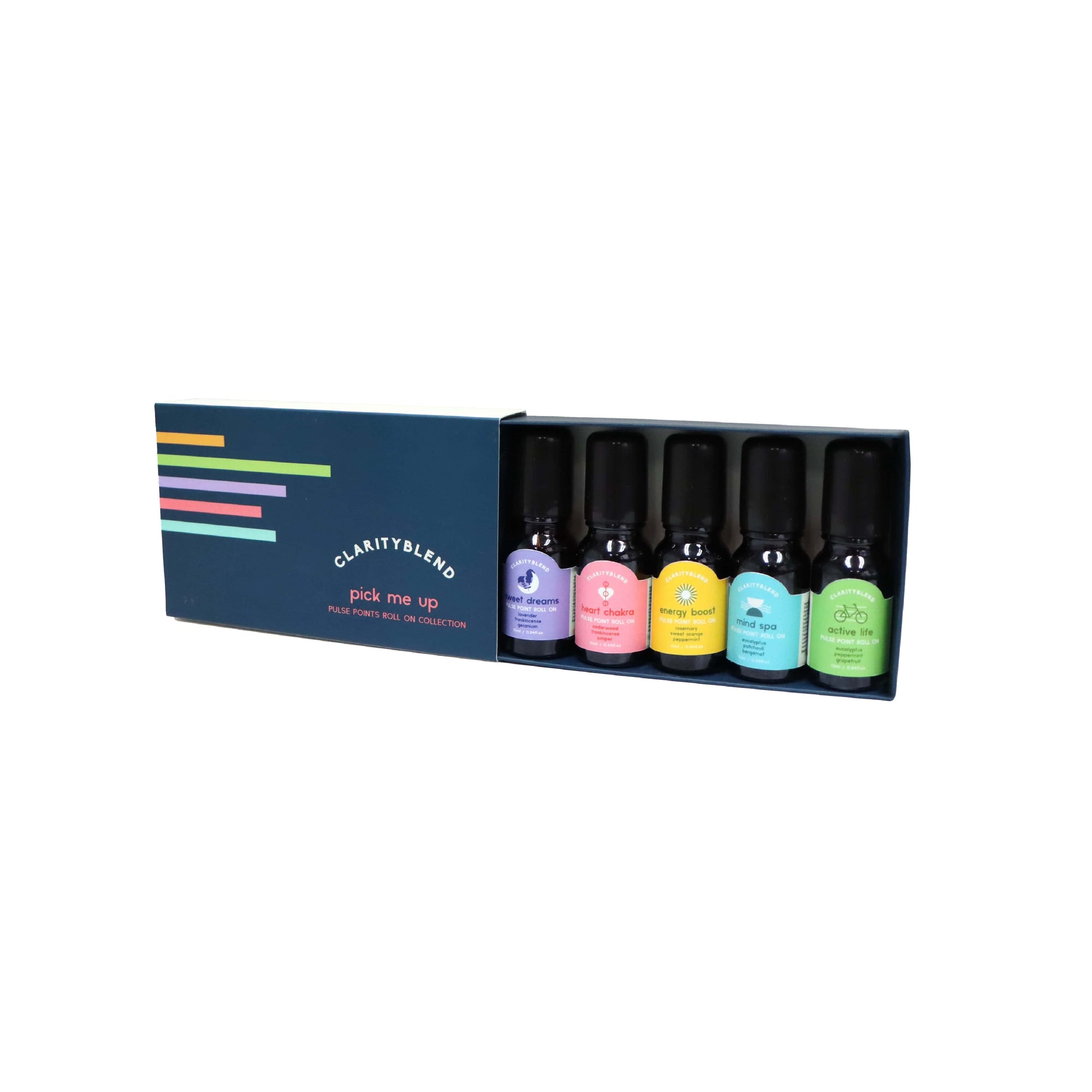 Clarity Blend Pick Me Up Pulse Point Roll On Starter Gift Set 5 x 10ml