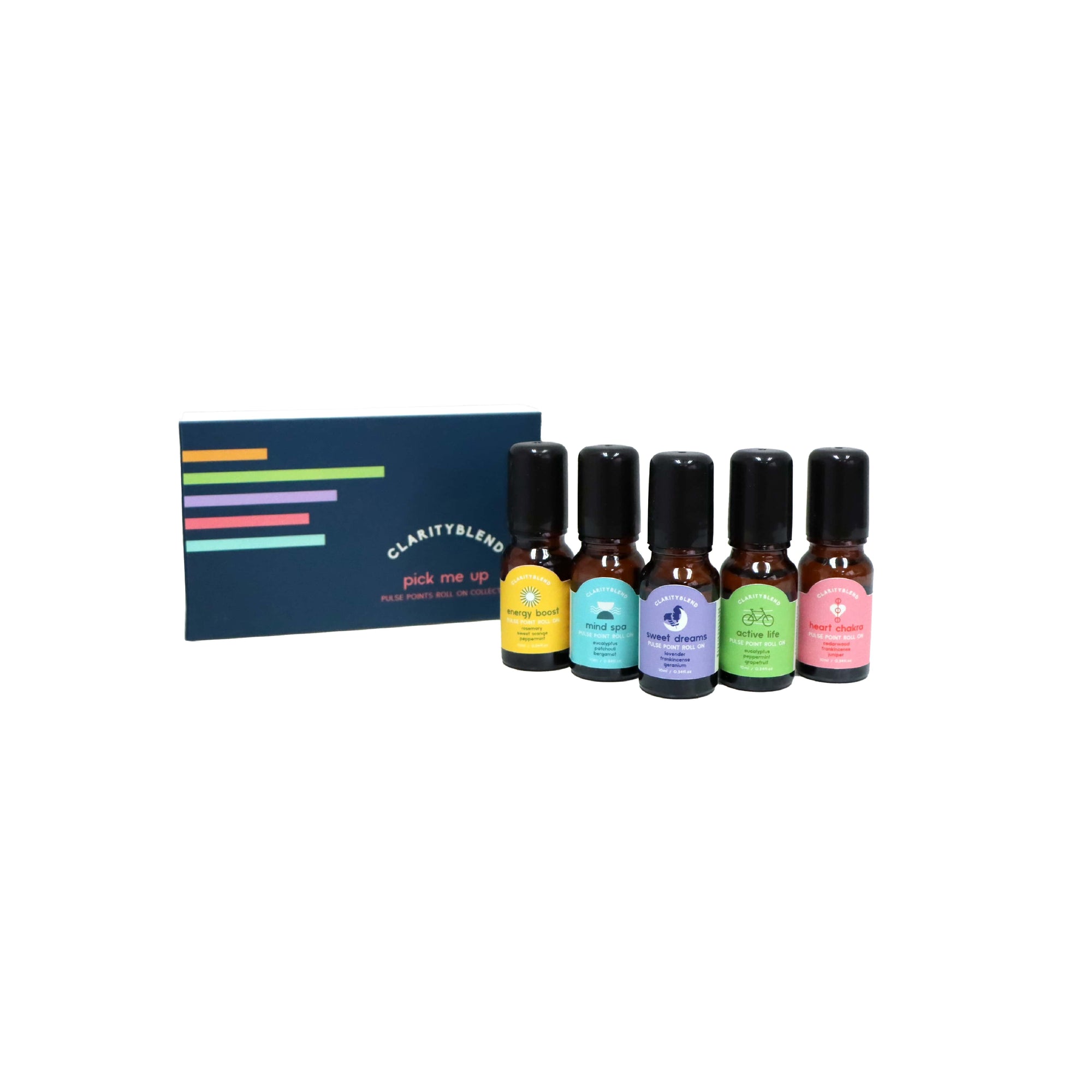 Clarity Blend Pick Me Up Pulse Point Roll On Starter Gift Set 5 x 10ml