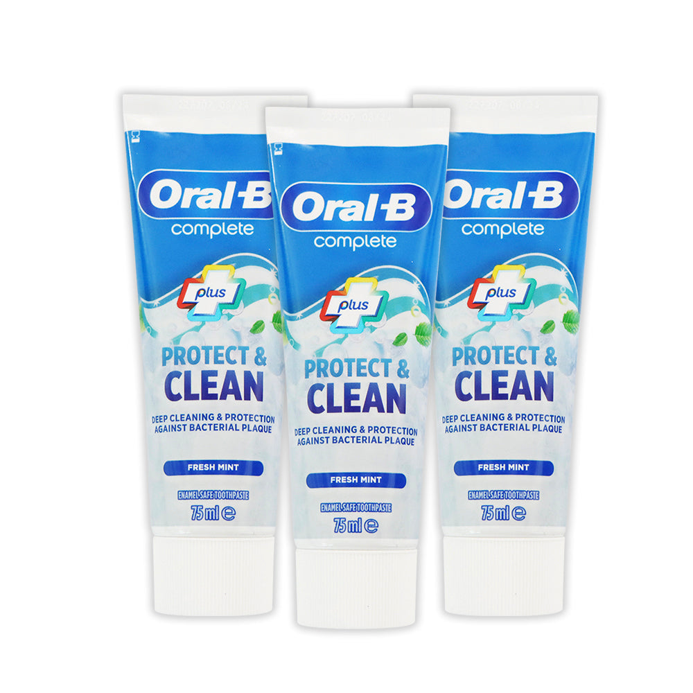 Oral-B Complete Plus 全效清新薄荷牙膏 75毫升 x 3