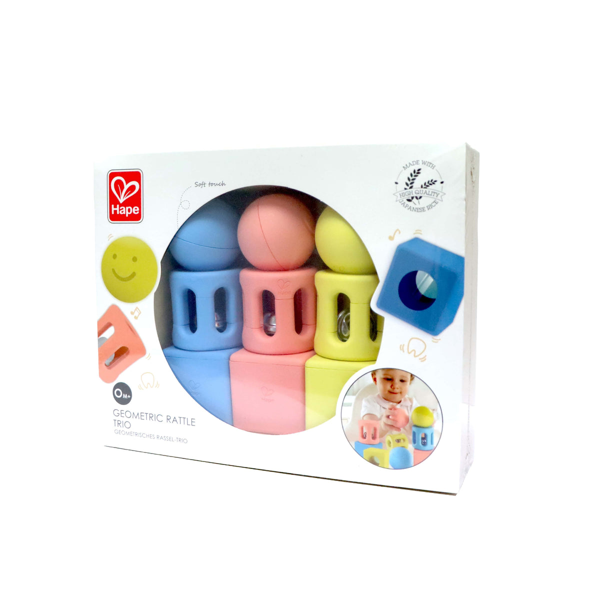 Hape Toys - Geometric Rattle Trio (0M+)