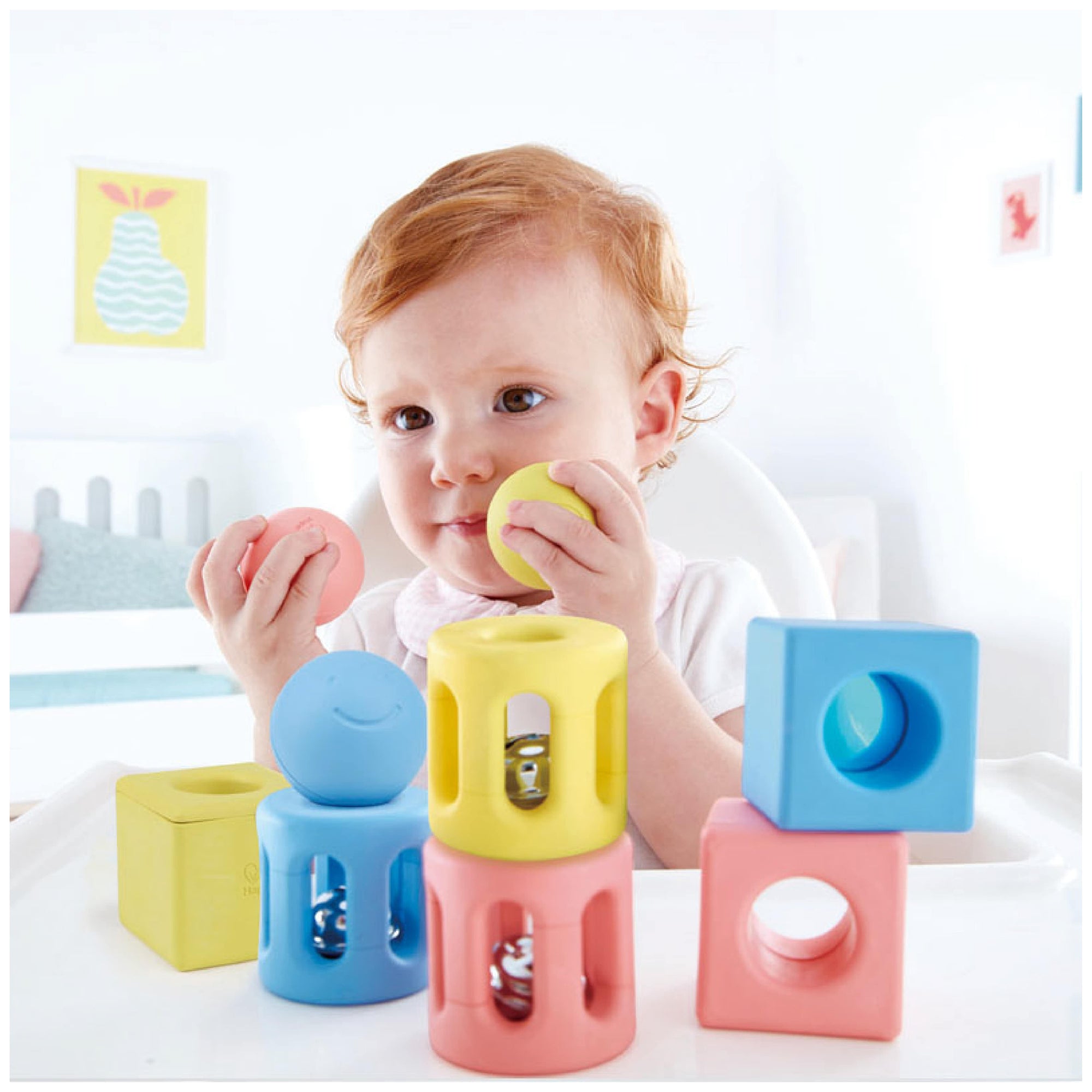 Hape Toys - Geometric Rattle Trio (0M+)