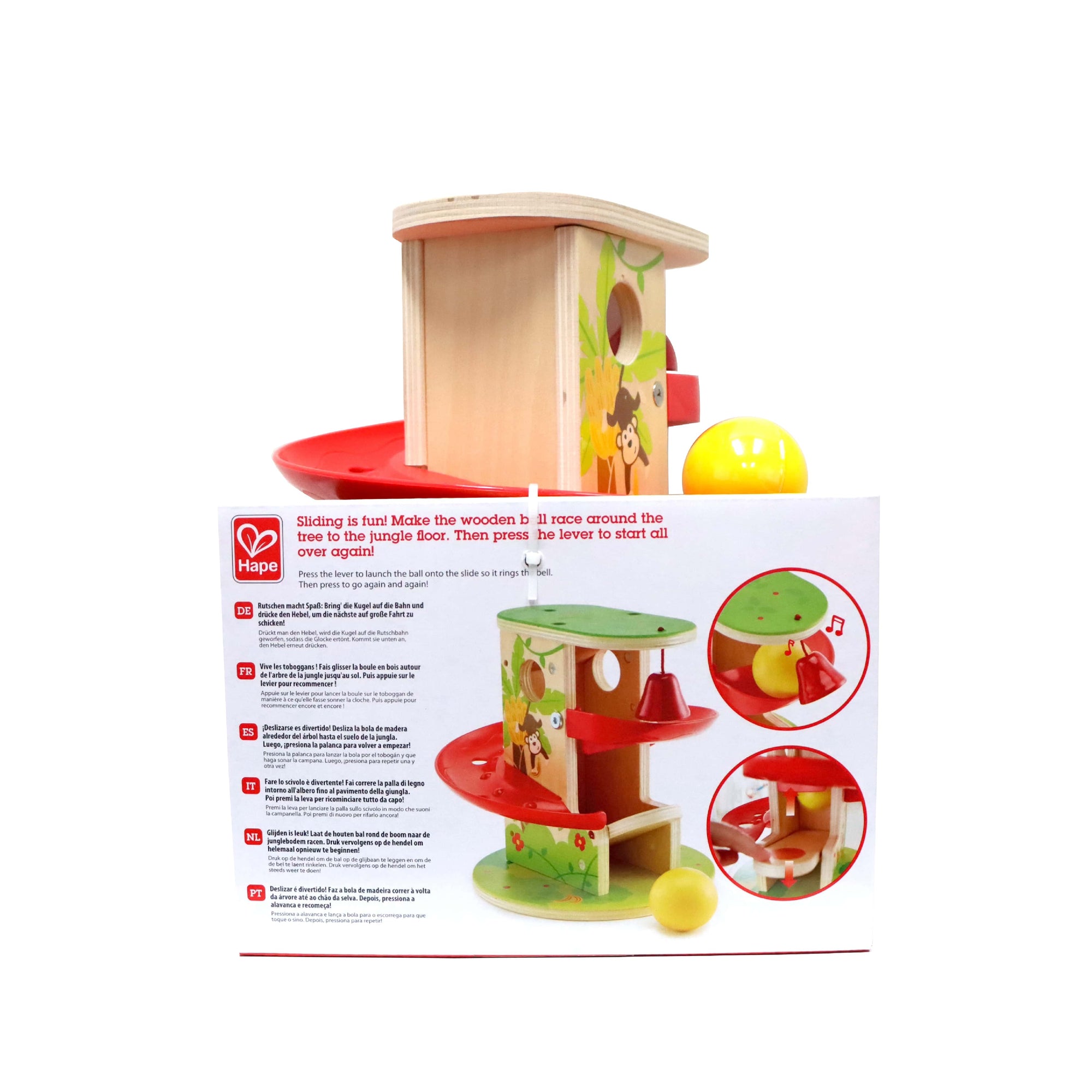 Hape Toys - Jungle Press and Slide (18M+)